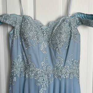 Prom dress or bridesmaid dress- Paris blue